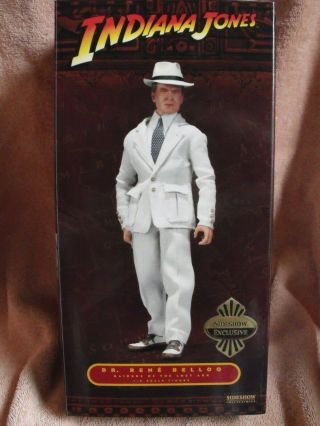 2009 1/6 Scale 12 " Sideshow Collectibles Indiana Jones Dr.  Rene Belloq Complete
