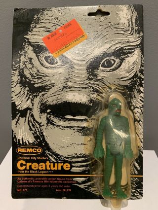 1980 Remco Creature From The Black Lagoon 3 3/4 " Moc - Non - Glow Version