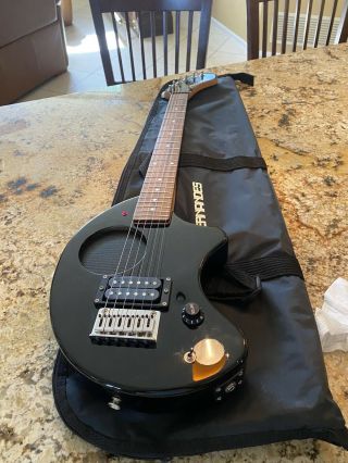 Fernandes Nomad Zo - 3 Rare Japanese Travel Guitar Black,  Normal Wear
