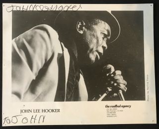 John Lee Hooker Blues Legend Signed Autograph 8 X 10 Promo Photo Rare D.  2001