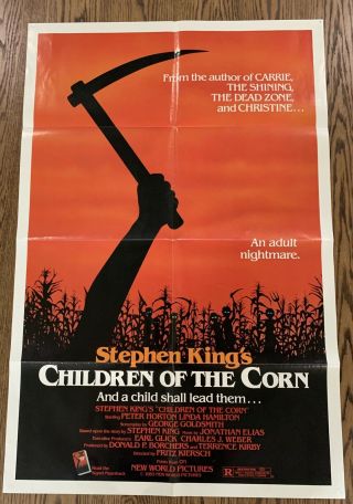 Children Of The Corn - Rare Horror Cult Vintage Movie Poster