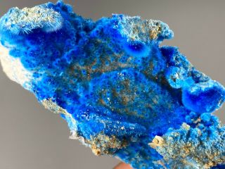 85mm Rare Blue Cyanotrichite On Matrix From China