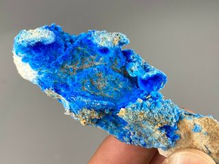 85mm Rare Blue Cyanotrichite on Matrix from China 2