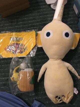 Rare Pikmin Plush Set Nintendo Japan Ufo Figure Toy Sanei Pouch Pastel