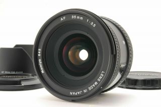 [rare/mint] Mamiya 645 Af 35mm F/3.  5 Wide Lens For 645af W/hood From Japan 6399