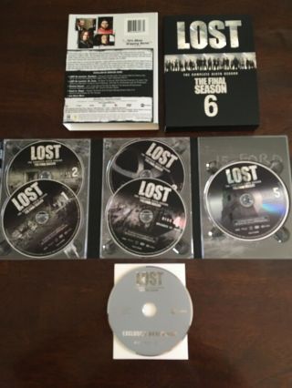 Lost The Complete Sixth Season 6 Tv Show Series,  Rare Bonus Disc Oop Dvd