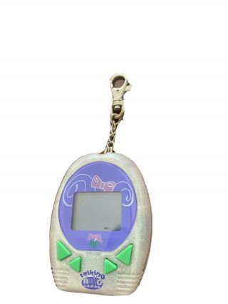 1997 Rare " Talking Nano Baby " Electronic Game Keychain,  By Playmate Toys.