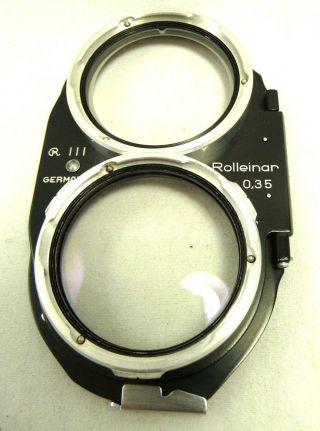 Rare Rolleinar 0.  35 Riii Lens 4 Rolleiflex 2.  8 Cameras