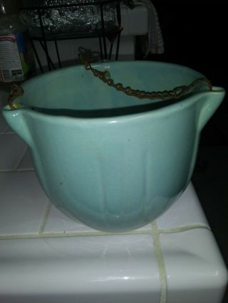 Rare Vintage Mccoy Hanging Planter.  Very Hard To Find Look