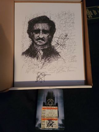 Him Ville Valo Lithograph Edgar Allen Poe 198/1500,  Darklight Le 6503/20k Rare