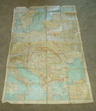 Ww Ii German 1:2000000 Fliegerkarte - Pilot Map - Eastern Europe - Rare