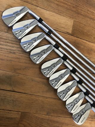 Callaway Razr X Muscleback Prototype Forged Iron Set Rare 2 - Pw Px 5.  5/6.  0 Firm