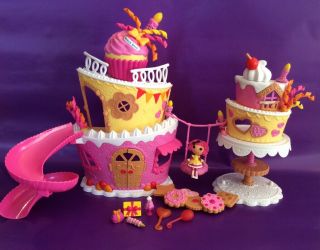 Minis Lalaloopsy Silly Cupcake Party Doll Playset House Rare Musical Cake