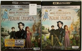 Miss Peregrines Home For Peculiar Children 4k Ultra Hd Bluray Rare Oop Slipcover