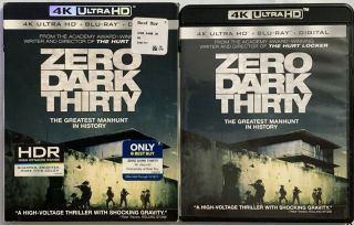Zero Dark Thirty 4k Ultra Hd Blu Ray 2 Disc Set,  Rare Oop Slipcover Best Buy Ex