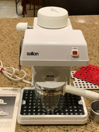 Salton Mini Expresso - Cappuccino Maker - White - Rare & Vintage - Model Ex8