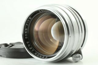 Rare {NEAR MINT} CANON 50mm f/1.  5 MF Lens Leica L39 LTM L Mount Cap JAPAN 581w 2