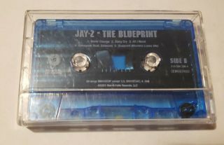 Jay - Z ‎the Blueprint Cassette Tape Album 2001 Rap Blue Tape Og Rare