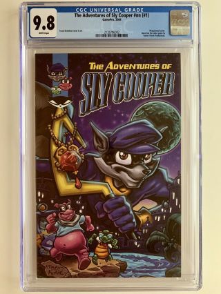 Adventures Of Sly Cooper 1 (2004) Cgc 9.  8 Rare Htf Video Game Promo - Read: