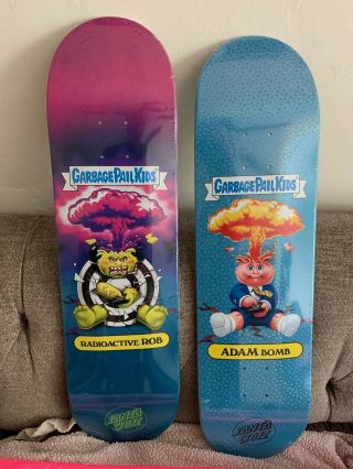 Garbage Pail Kids Gang Santa Cruz Skateboards (2) Decks In Wrapping Rare