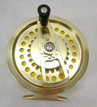 Rare Gold Fin - Nor 4.  5 Anti Reverse Fly Reel Un - Fished