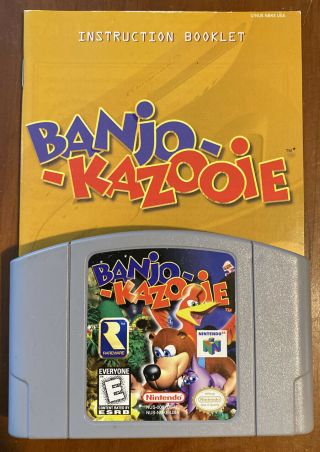 N64 Banjo Kazooie Rare Game Nintendo 64