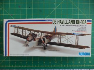 Rare Aurora De Havilland Dh - 10a Wwi British Bomber - - Kit No.  786 1:48 Scale