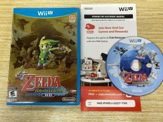 The Legend Of Zelda: Windwaker Hd - Nintendo Wii U Gold Foil Cover Complete Rare