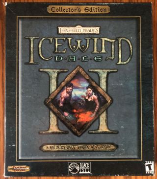 Rare Complete & Exc Icewind Dale Ii (2) Collectors Edition 2002 Big Box Wotc