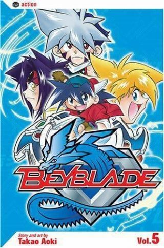 Beyblade Vol.  5 By Takao Aoki (2005,  Paperback) Rare Oop Ac Manga Graphic Novel