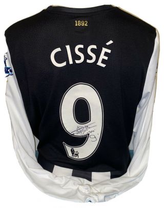 Papiss Cisse Newcastle United Match Issue Worn Shirt Senegal Rare Virgin Media