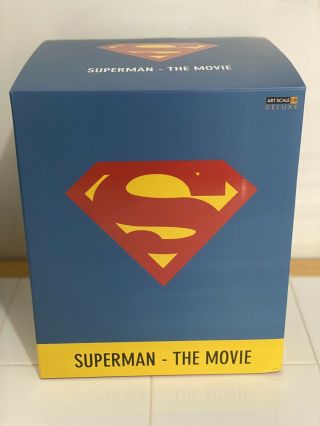 1978 Christopher Reeve Superman: The Movie Deluxe 1:10 Statue By Iron Studios