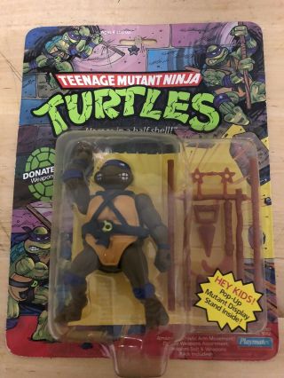 1988 Tmnt Teenage Mutant Ninja Turtles Pop Up Donatello 10 Back Mosc