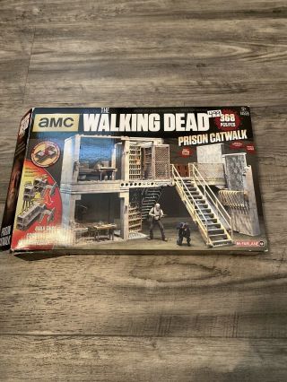 Walking Dead Mcfarlane Building Construction Set Prison Catwalk With Hershel