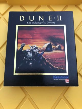 Dune 2 The Building Of A Dynasty Pc Big Box Westwood Studios Rare First Release