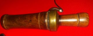 EX RARE BRASS RING WOOD IVERSON DUCK GOOSE CALL VINTAGE 1960S EX 2