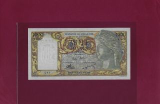 Algeria 1000 Francs 1957 P - 107 Unc Less Rare Tunisia Algerie