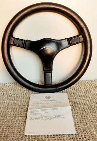 Italvolanti Formel Indiananpolis Authentic Leather Steering Wheel Rare Porsche