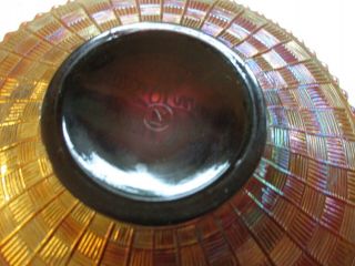 Rare? Northwood Carnival Glass Fern Brand Chocolates Plate marked on bottom 3