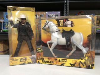 Disney The Lone Ranger Exclusive Deluxe Action Figures Lone Ranger And Silver
