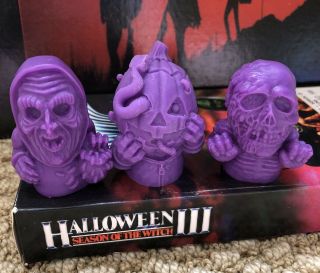 Deadly Delivery Retroband Halloween 3 Silver Shamrock Horror Figures Purple