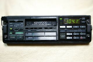 Vintage Kenwood Krc - 636 Am/fm Cassette Car Stereo 14 Lambo Ferrari Bmw Old Rare