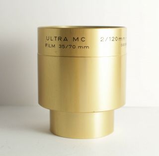 35/70mm Film Isco Optic Ultra Mc F/2 120mm 4.  72in.  Lens Cine Projection Rare