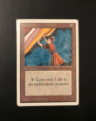 Mtg: Magic The Gathering: 1x Unlimited Forcefield Rare Artifact Reserve Lp