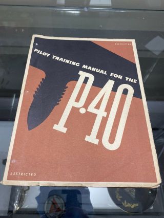 Rare Wwii Us Army Air Corps P - 40 Warhawk Pilot Flight Book