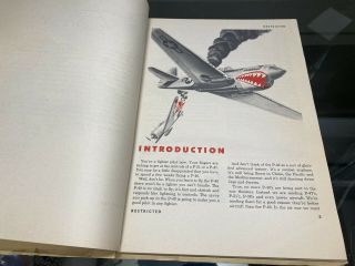 RARE WWII US Army Air Corps P - 40 Warhawk Pilot Flight Book 3