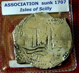 Rare 1665 Dated 8 Reale Or Piece Of 8 - Association Shipwreck 1707