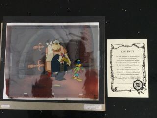 Count Duckula,  Hand Painted Animation Cel With,  Awesome Picture.  Very Rare