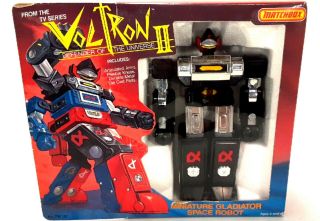 Vintage 1984 Matchbox Voltron Ii Black Miniature Gladiator Space Robot