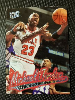 1996 - 97 Fleer Ultra Michael Jordan Platinum Medallion P16 Rare Sp Near